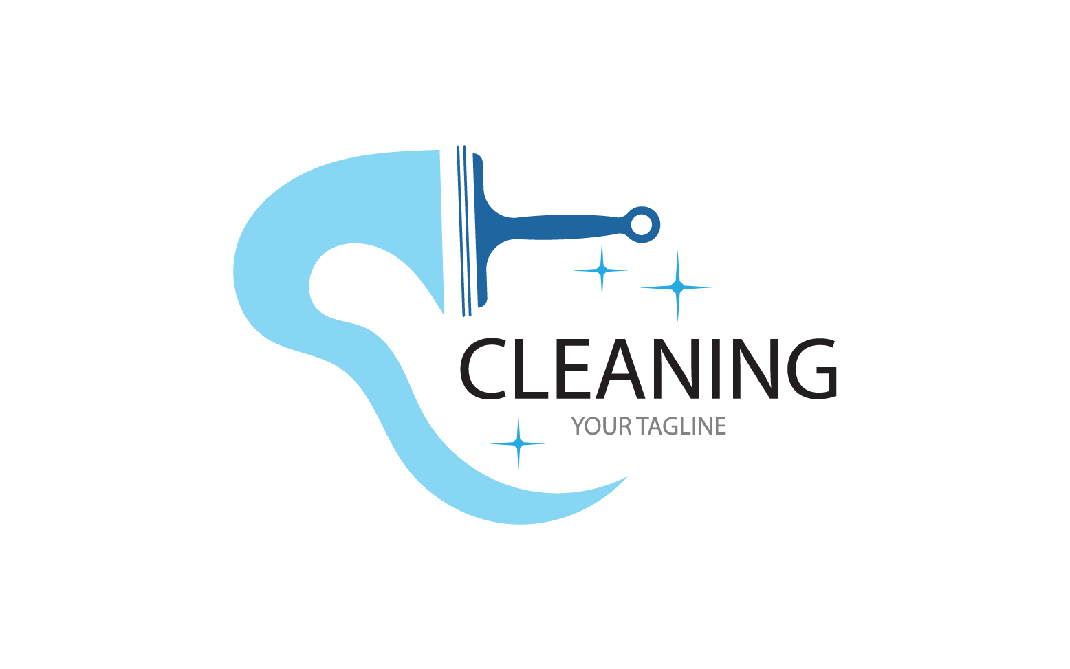 Cleaning service icon logo vector v38