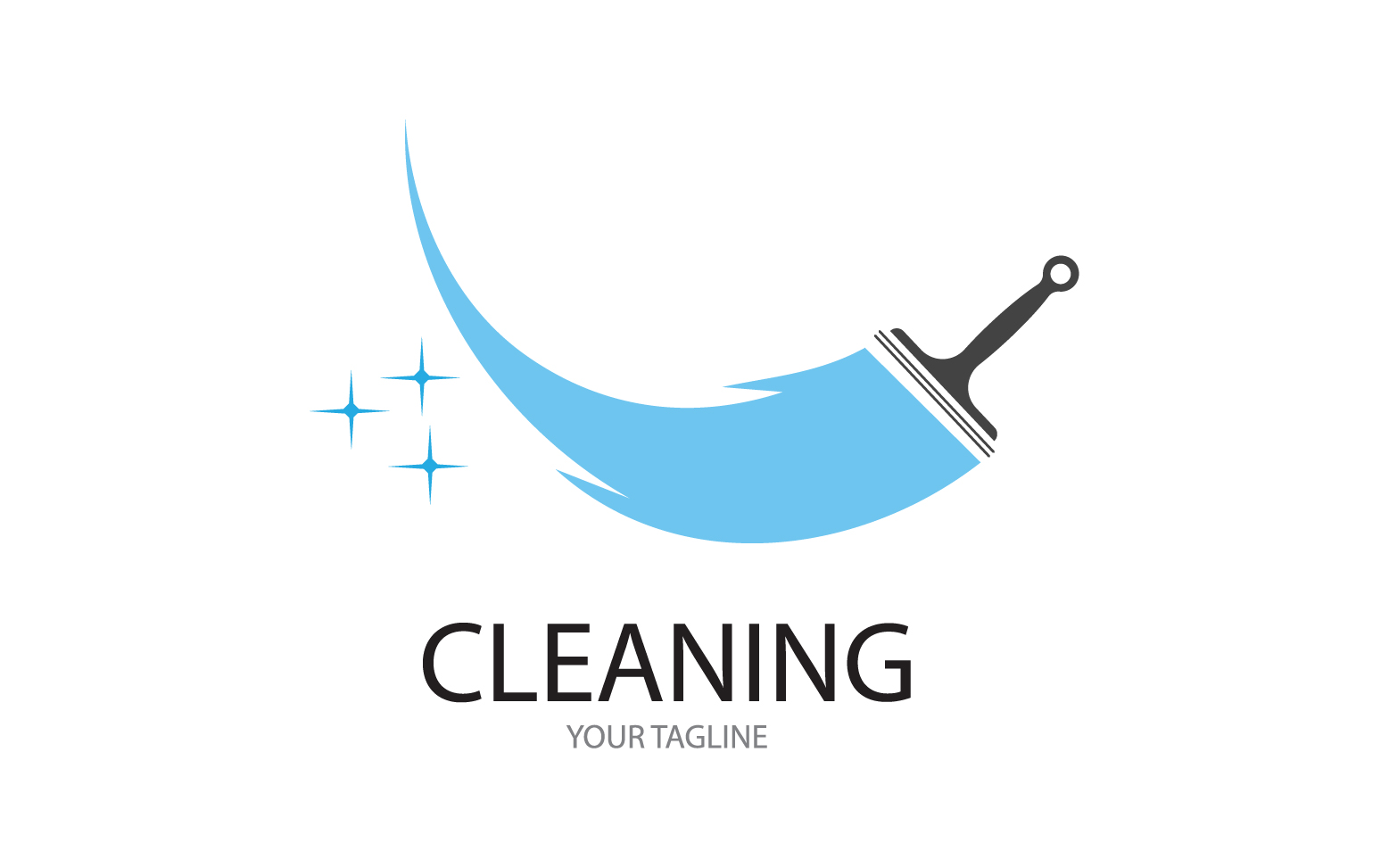 Cleaning service icon logo vector v42
