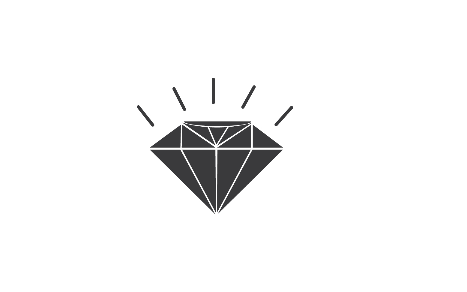 Diamond logo vector element version v5