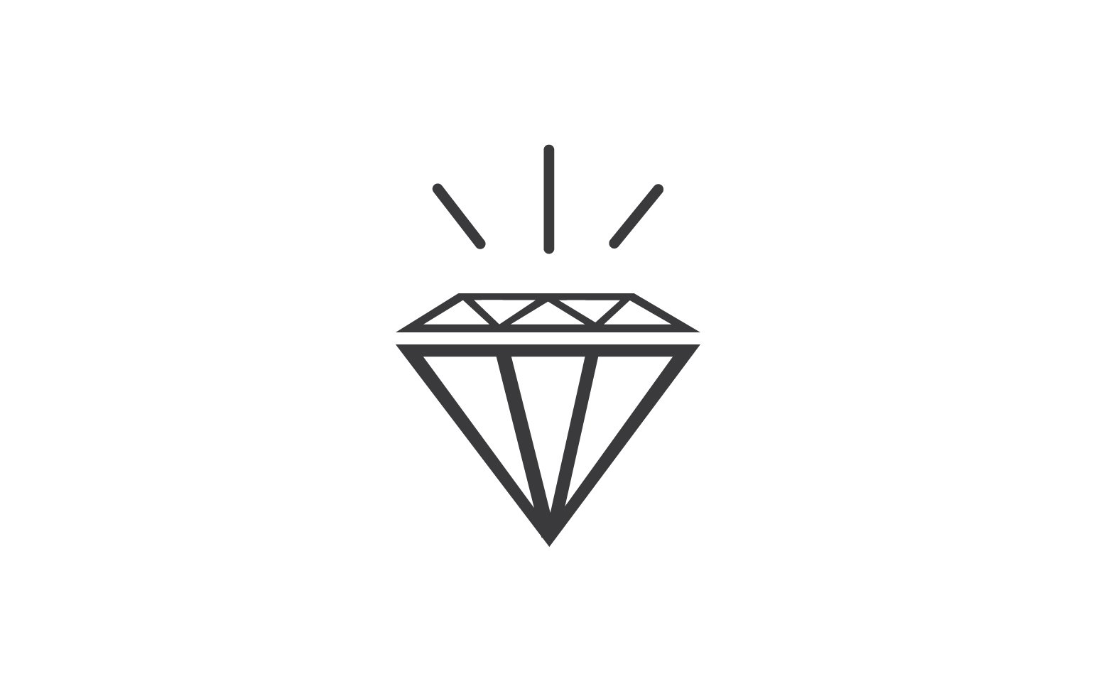 Diamond logo vector element version v10