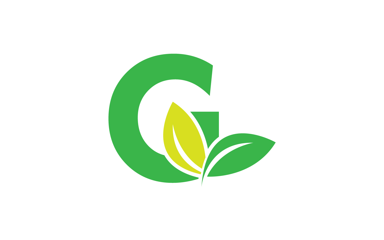 G letter leaf green logo icon version v17