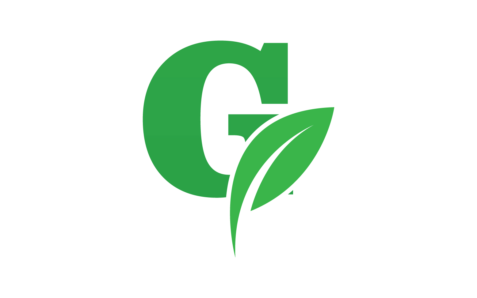 G letter leaf green logo icon version v23