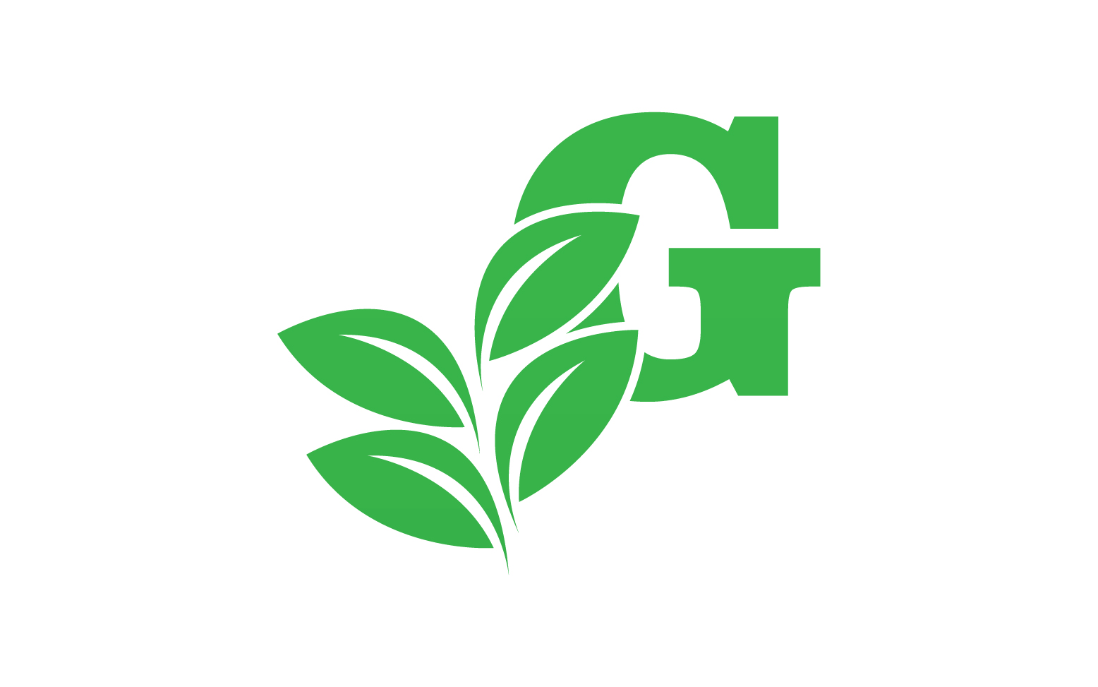 G letter leaf green logo icon version v28