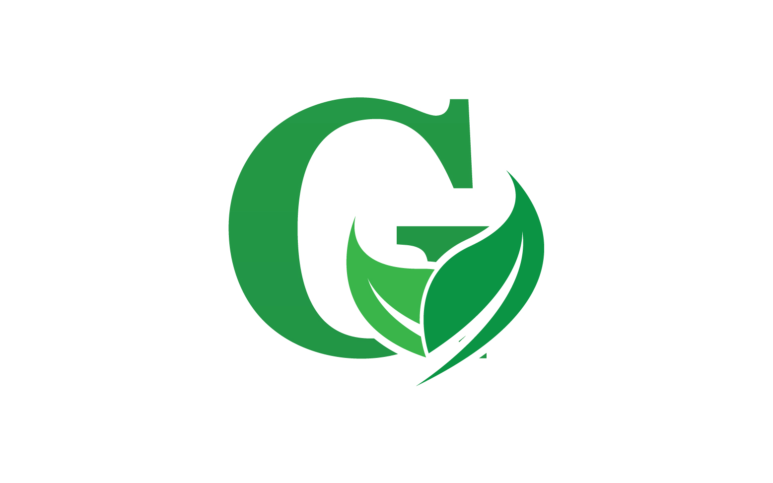 G letter leaf green logo icon version v34
