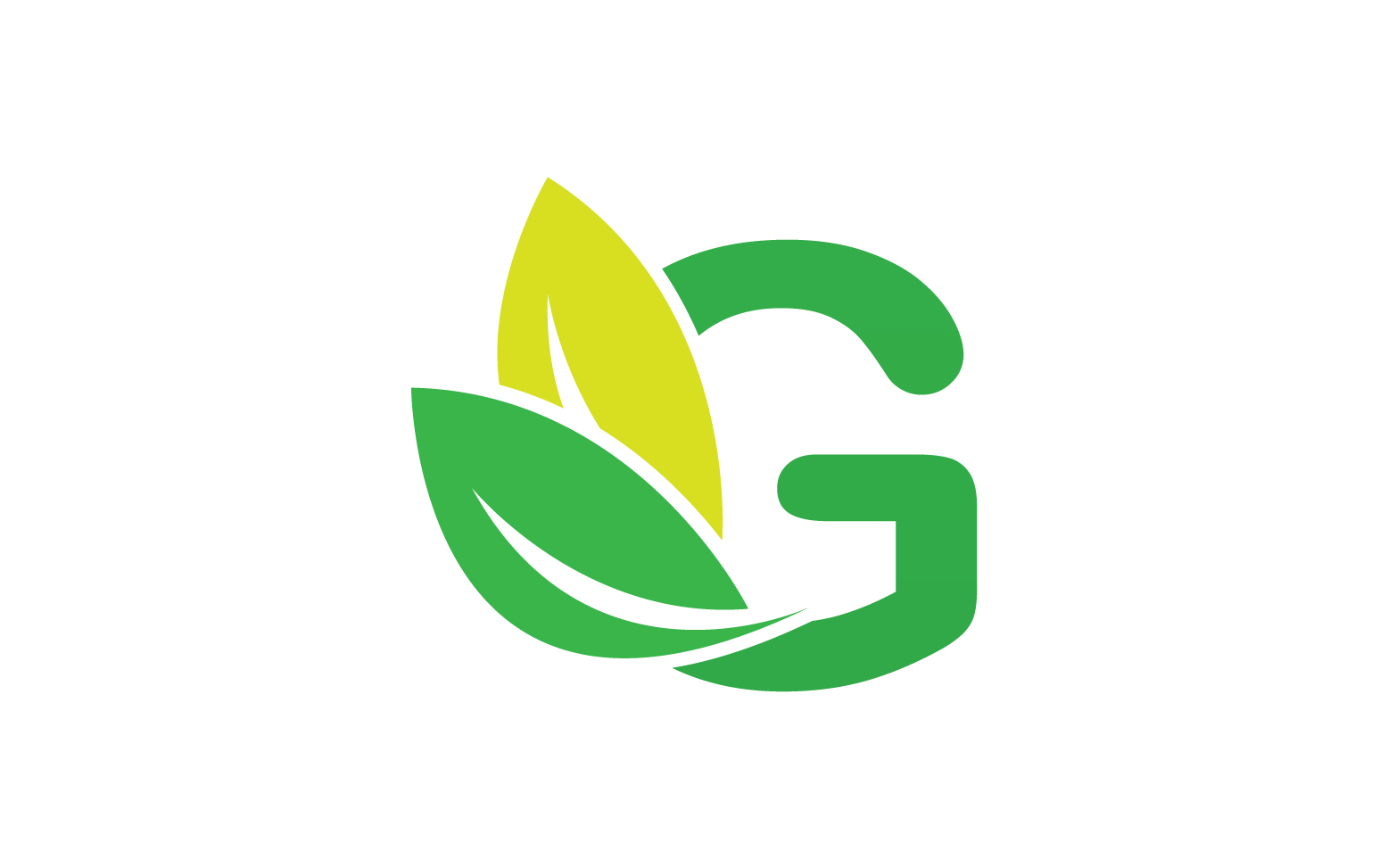 G letter leaf green logo icon version v39