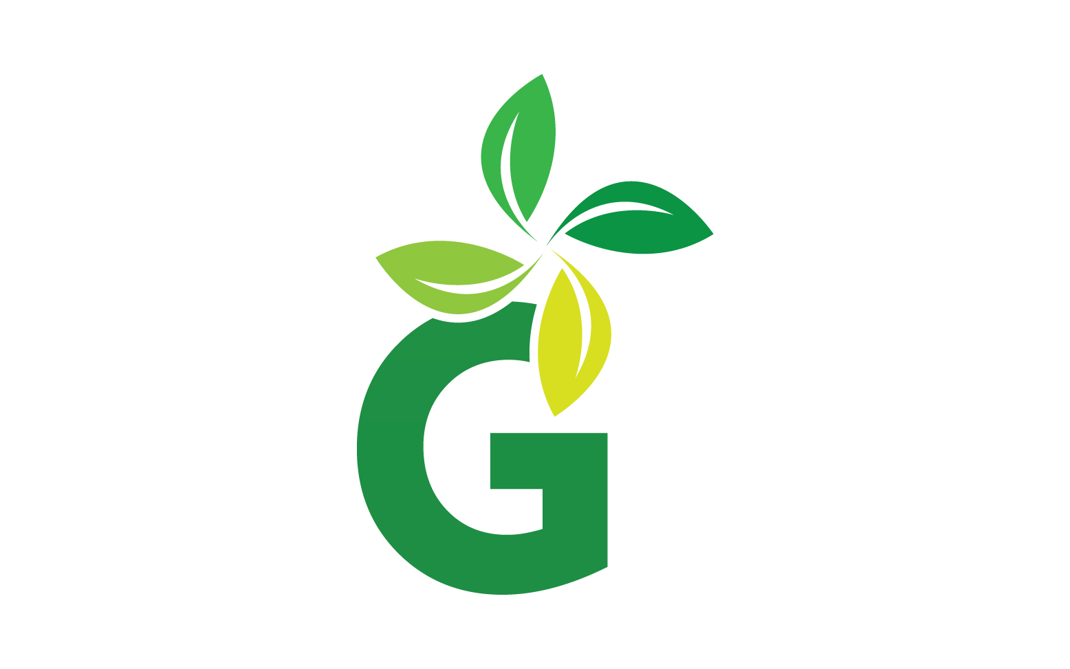 G letter leaf green logo icon version v41