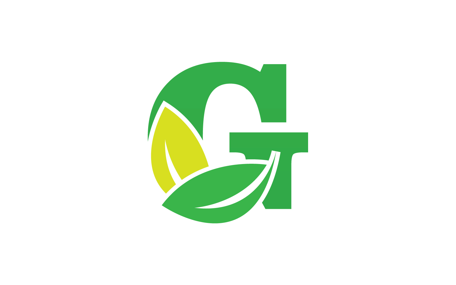 G letter leaf green logo icon version v40