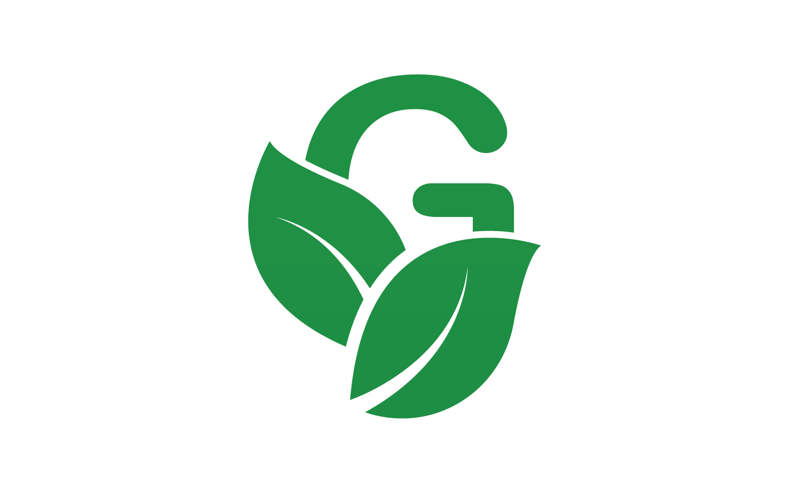 G letter leaf green logo icon version v43