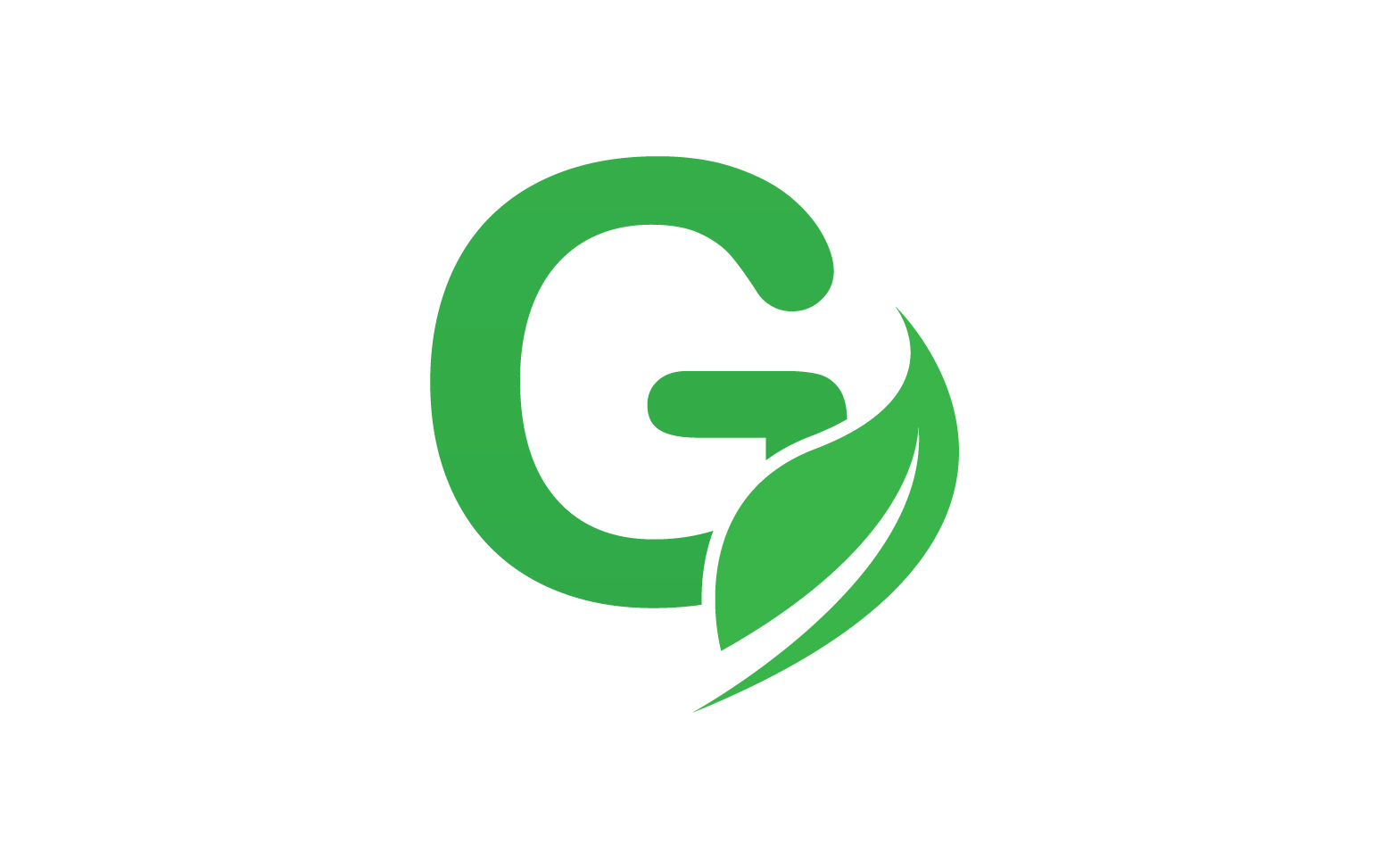 G letter leaf green logo icon version v35