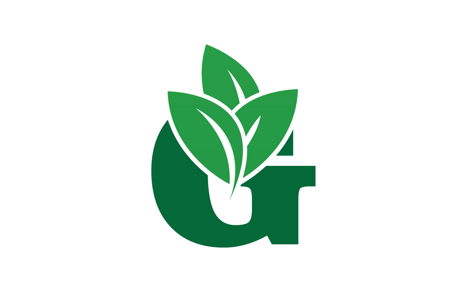 G letter leaf green logo icon version v53