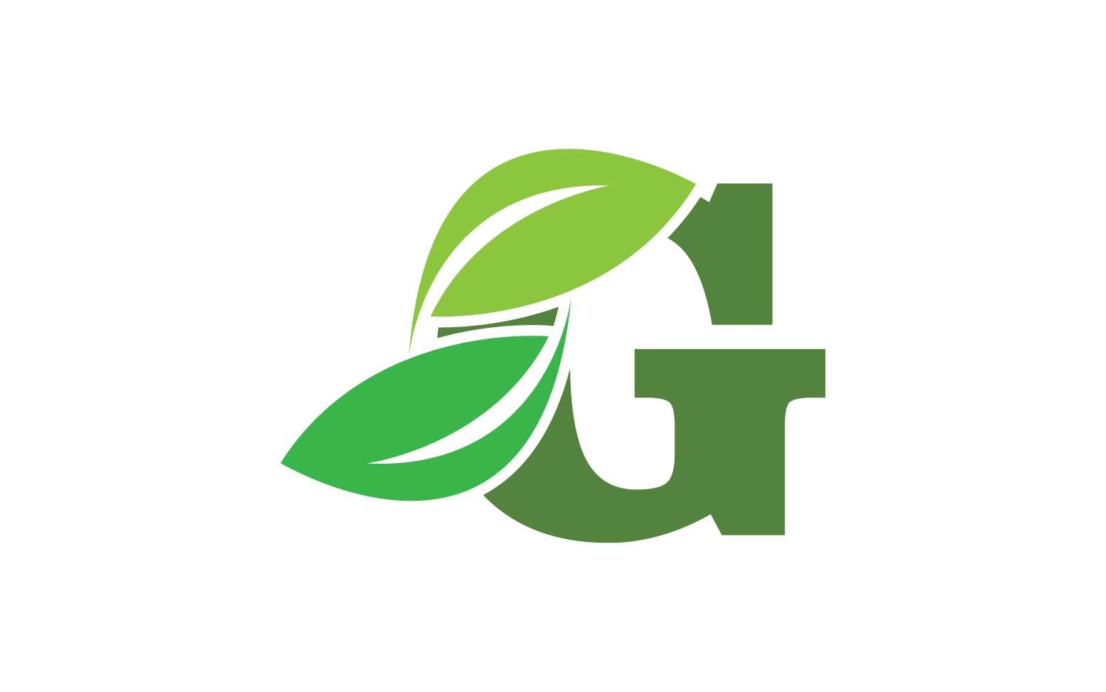 G letter leaf green logo icon version v47