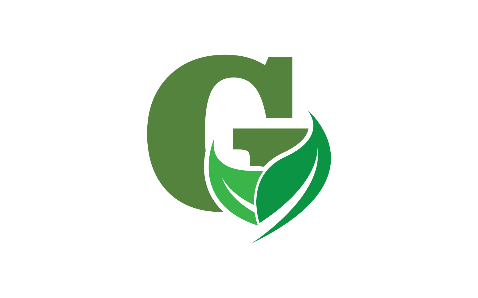 G letter leaf green logo icon version v59