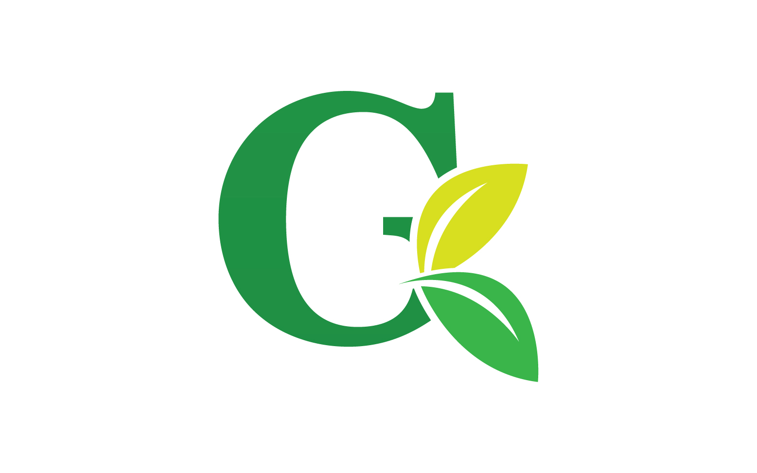 G letter leaf green logo icon version v58