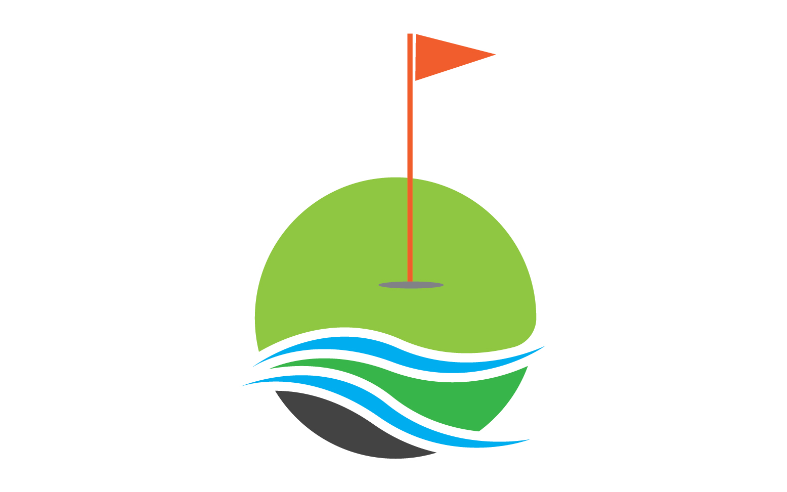 Golf logo sport vector version v12