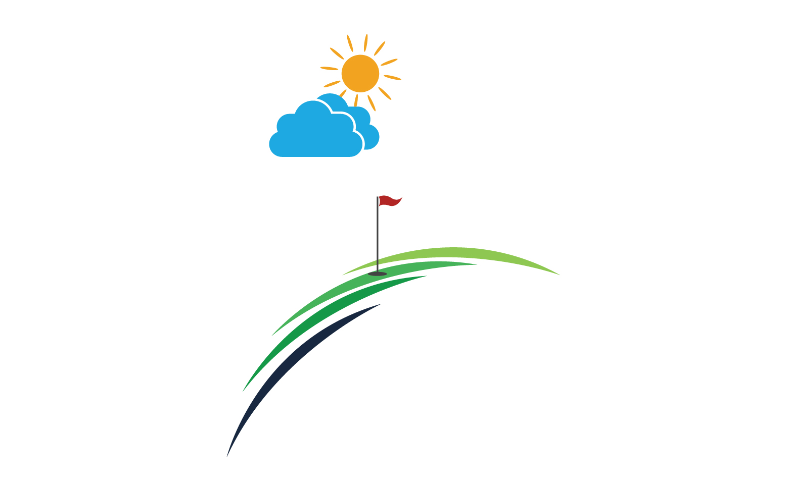 Golf logo sport vector version v18