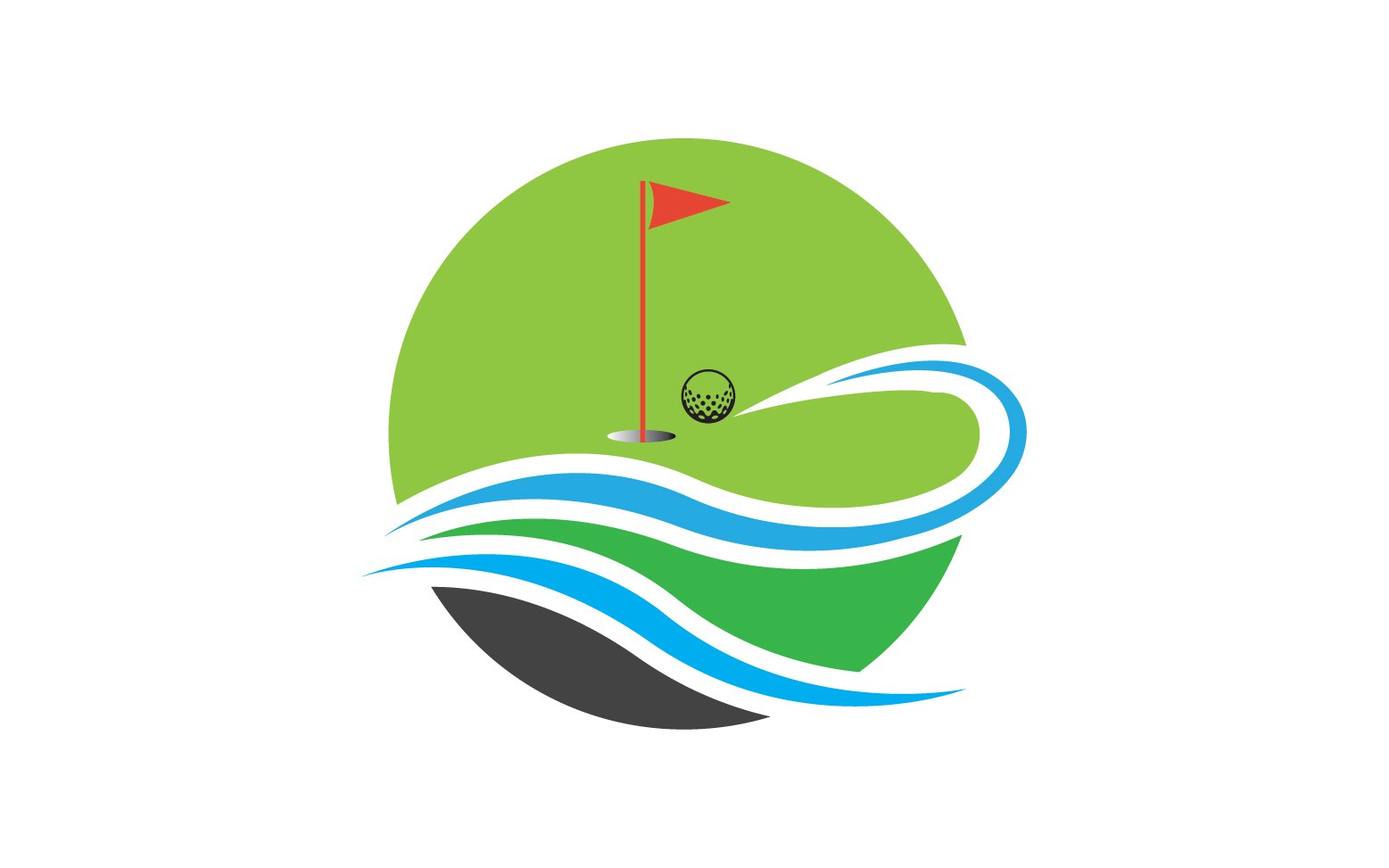 Golf logo sport vector version v48