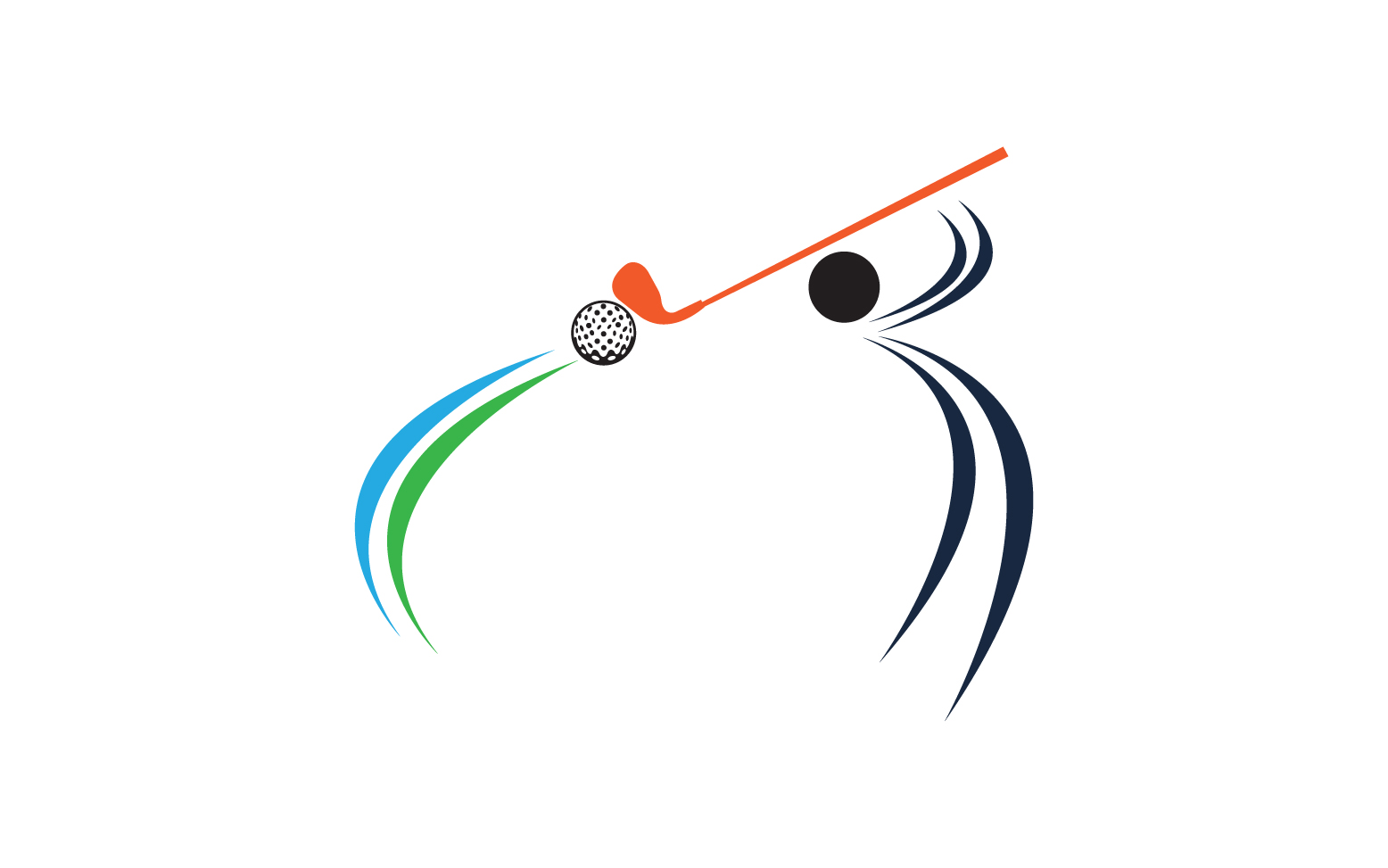 Golf logo sport vector version v63