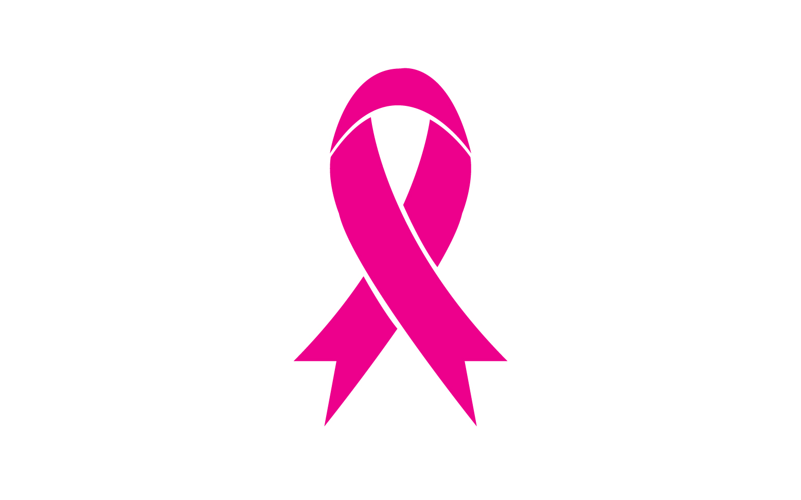 Ribbon pink icon logo element version v11