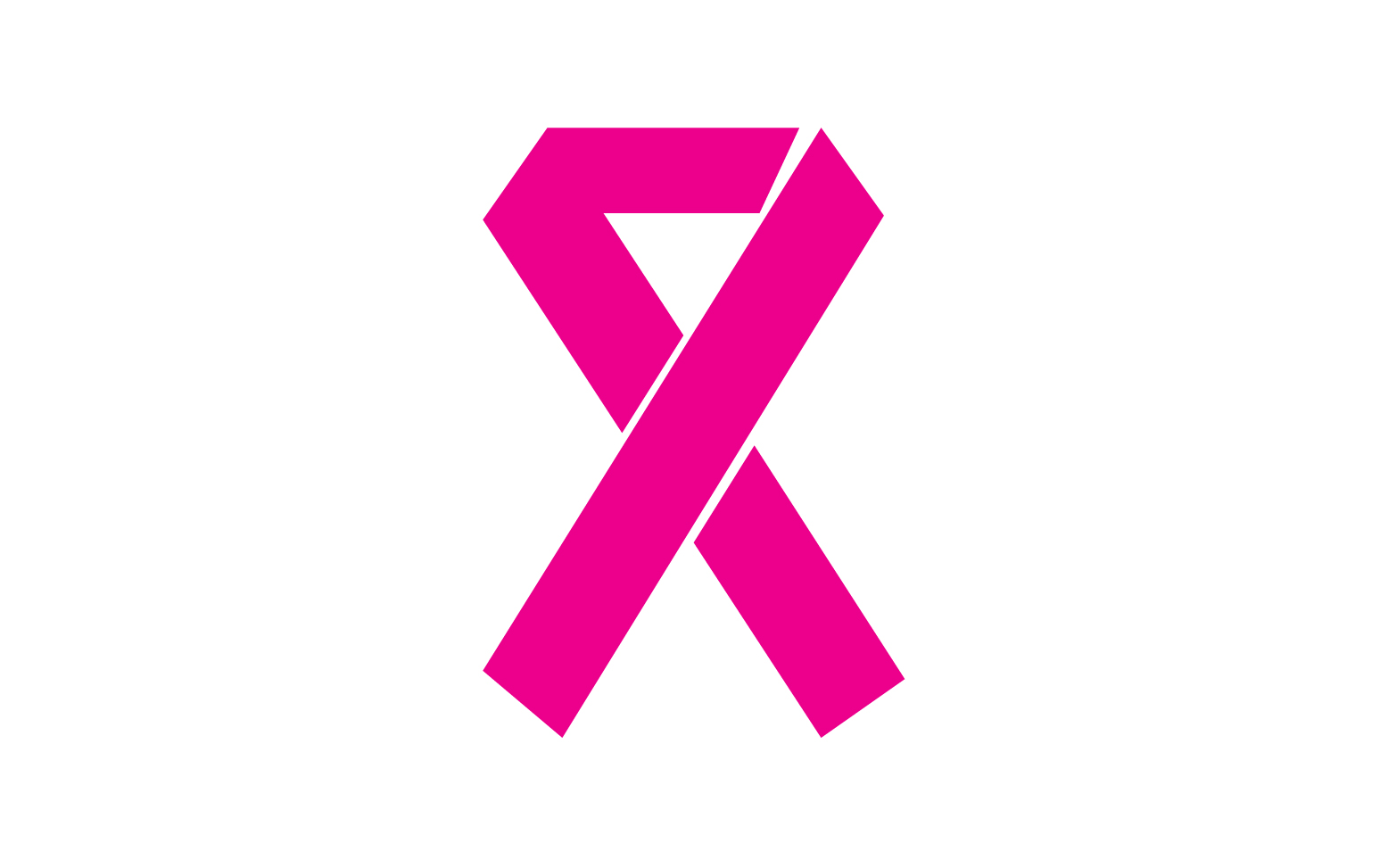 Ribbon pink icon logo element version v14