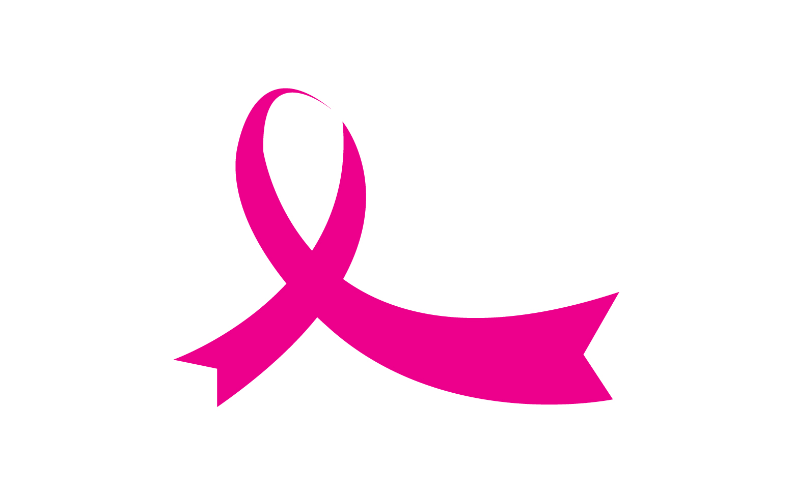 Ribbon pink icon logo element version v13