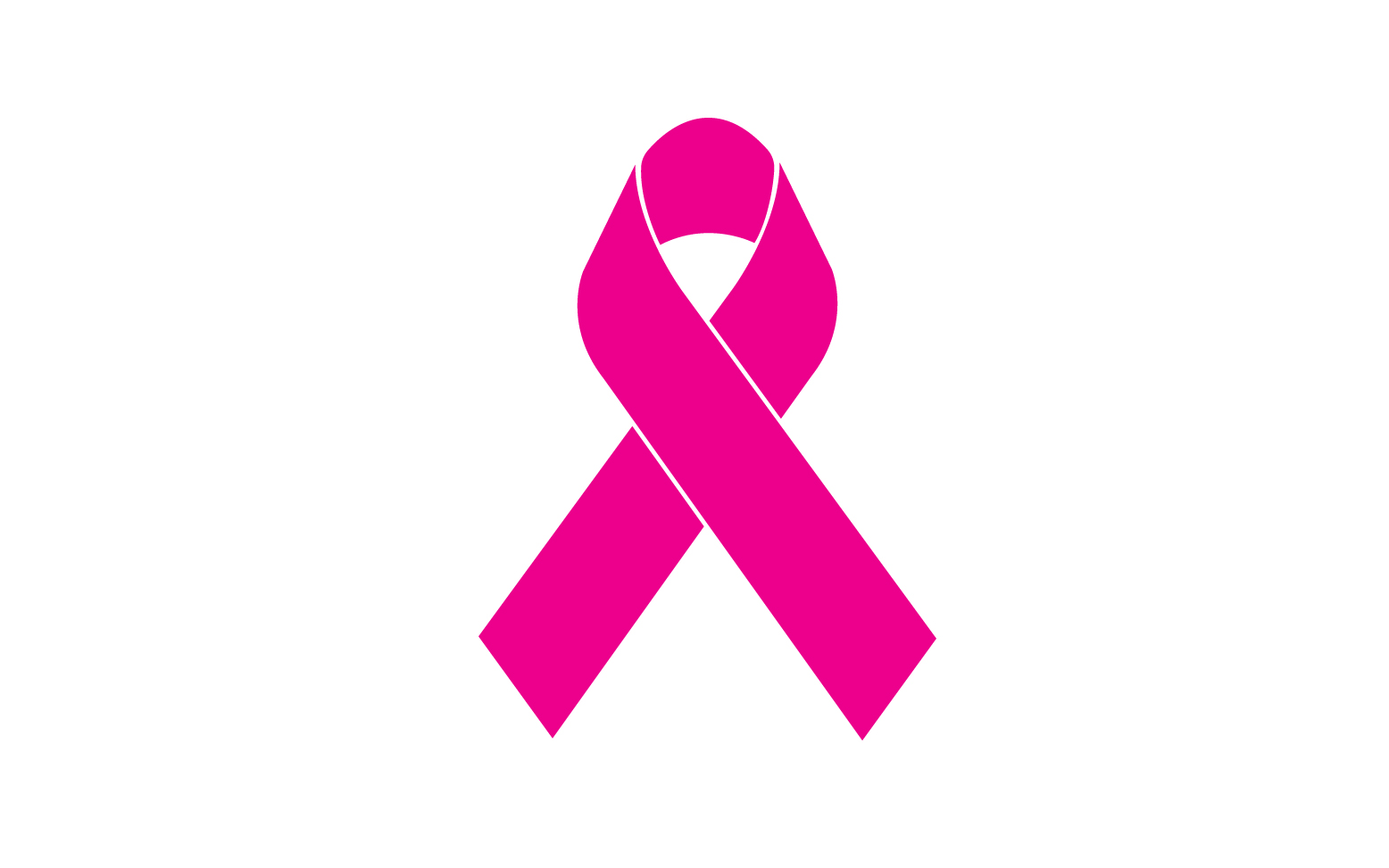 Ribbon pink icon logo element version v9