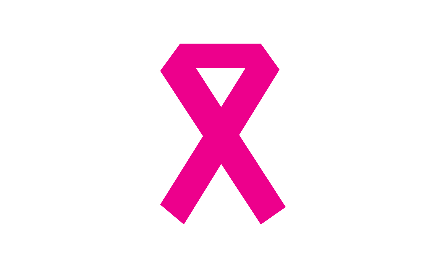Ribbon pink icon logo element version v28