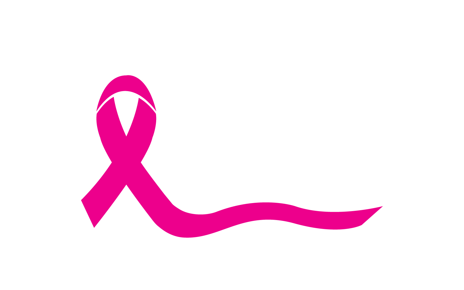 Ribbon pink icon logo element version v50