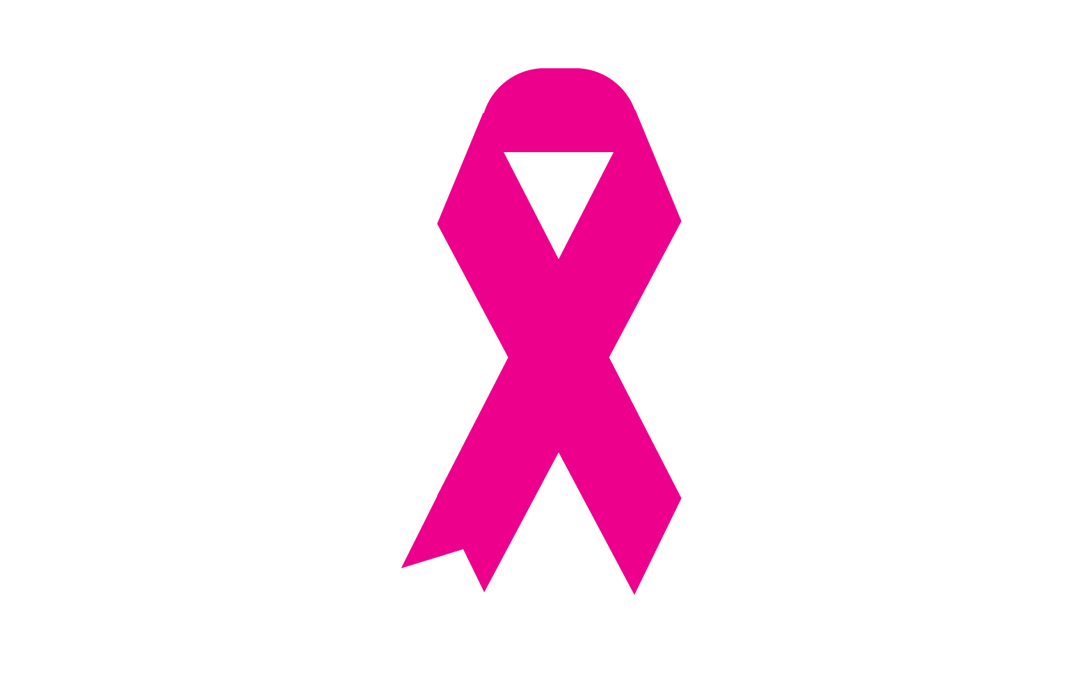 Ribbon pink icon logo element version v40