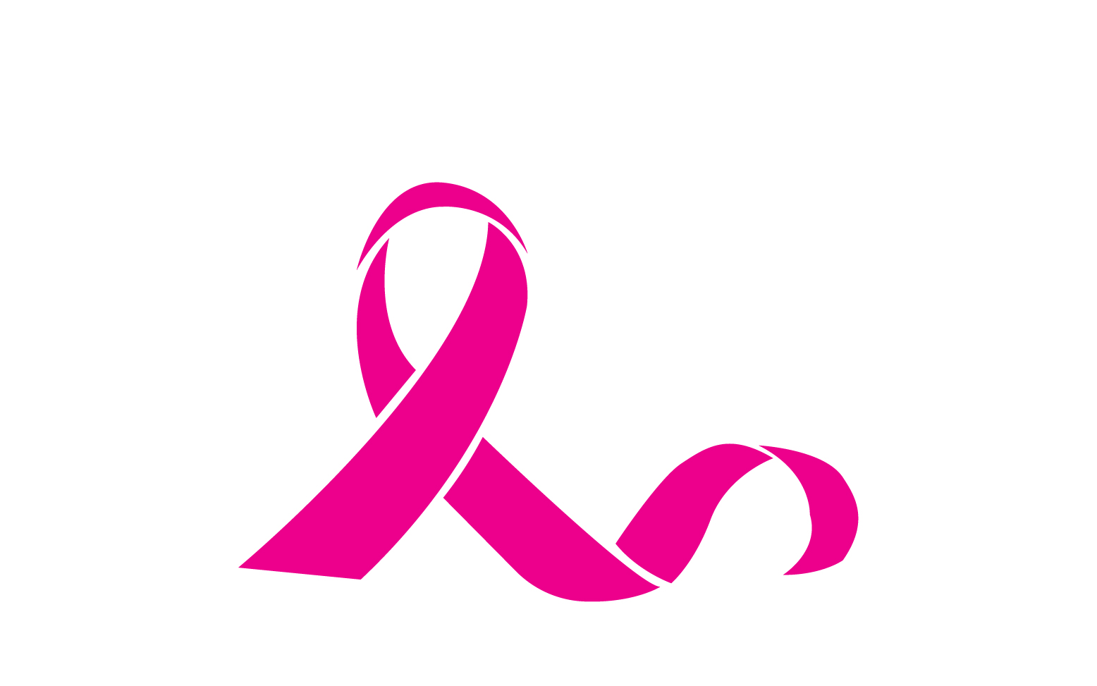 Ribbon pink icon logo element version v38