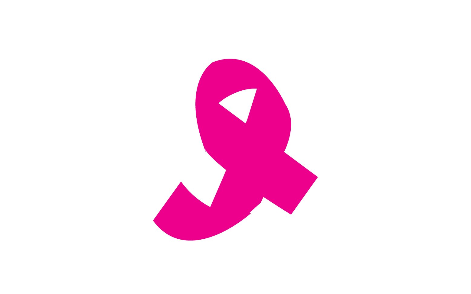 Ribbon pink icon logo element version v48