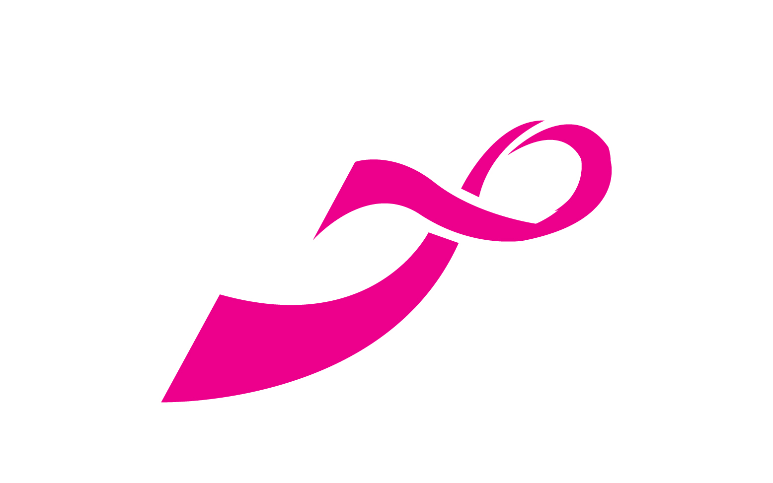 Ribbon pink icon logo element version v44