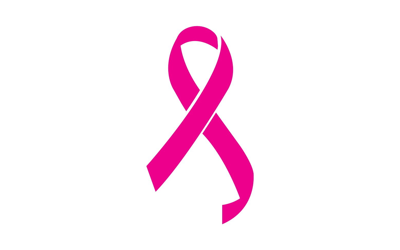 Ribbon pink icon logo element version v51