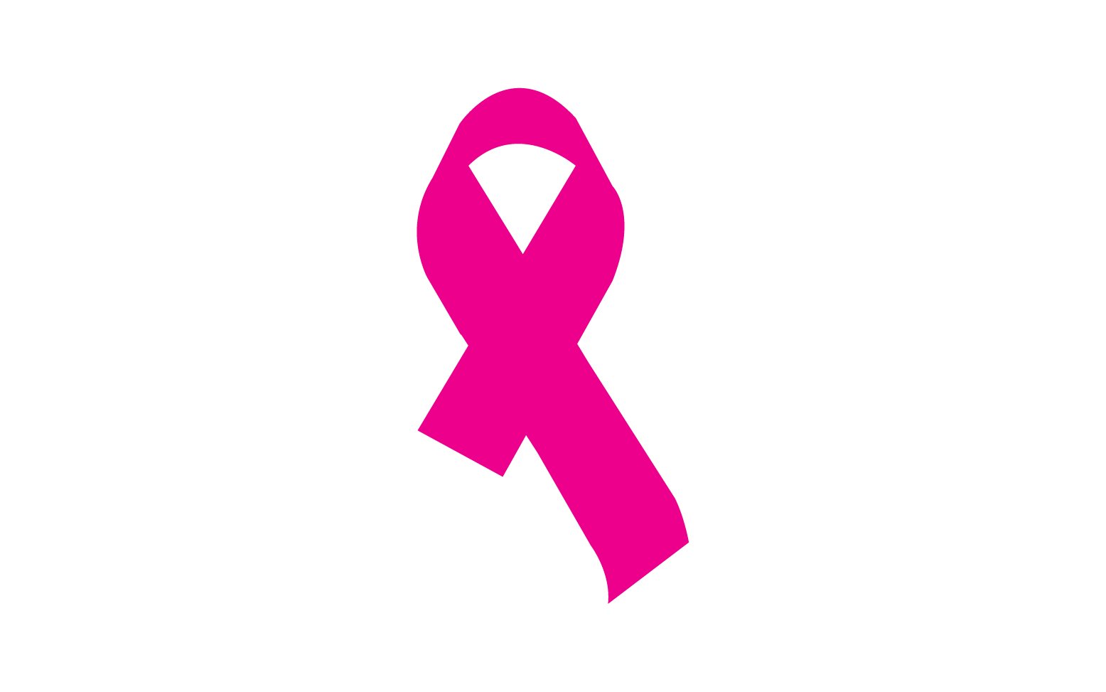 Ribbon pink icon logo element version v46