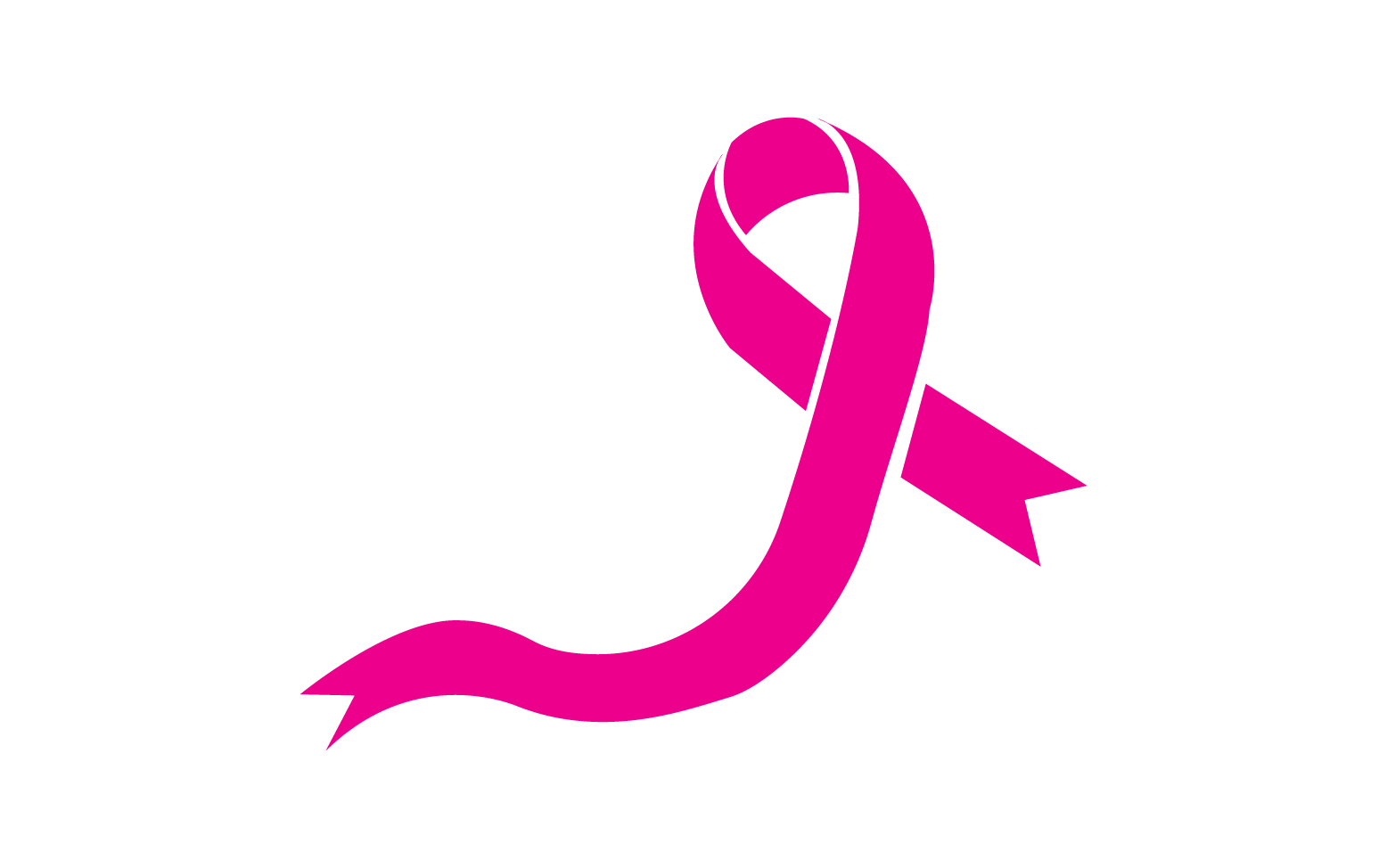 Ribbon pink icon logo element version v55
