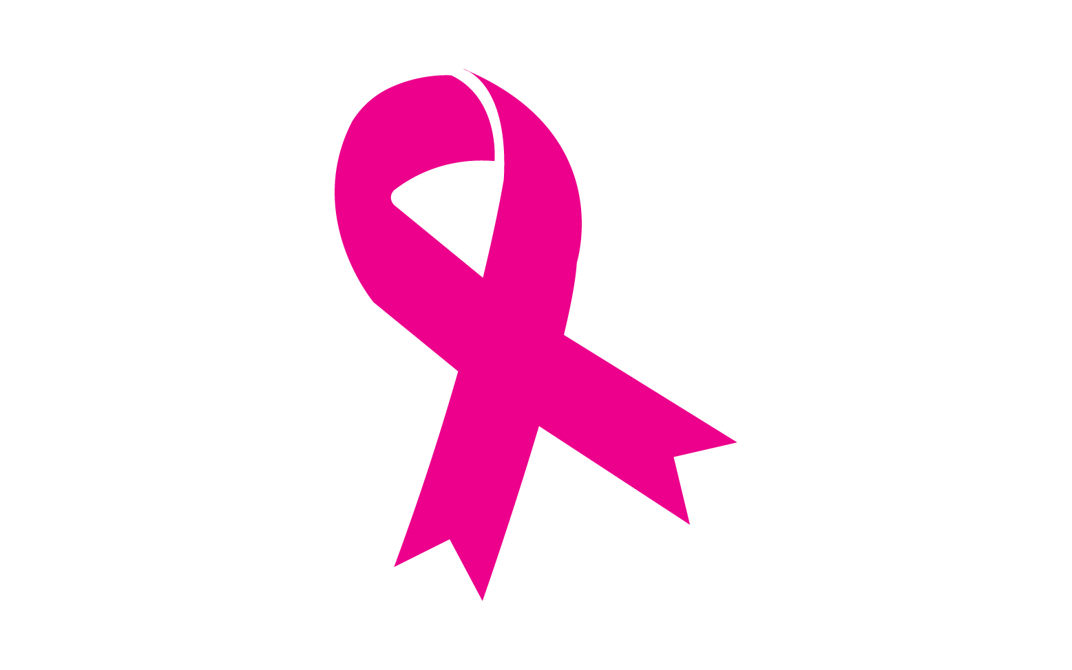 Ribbon pink icon logo element version v56