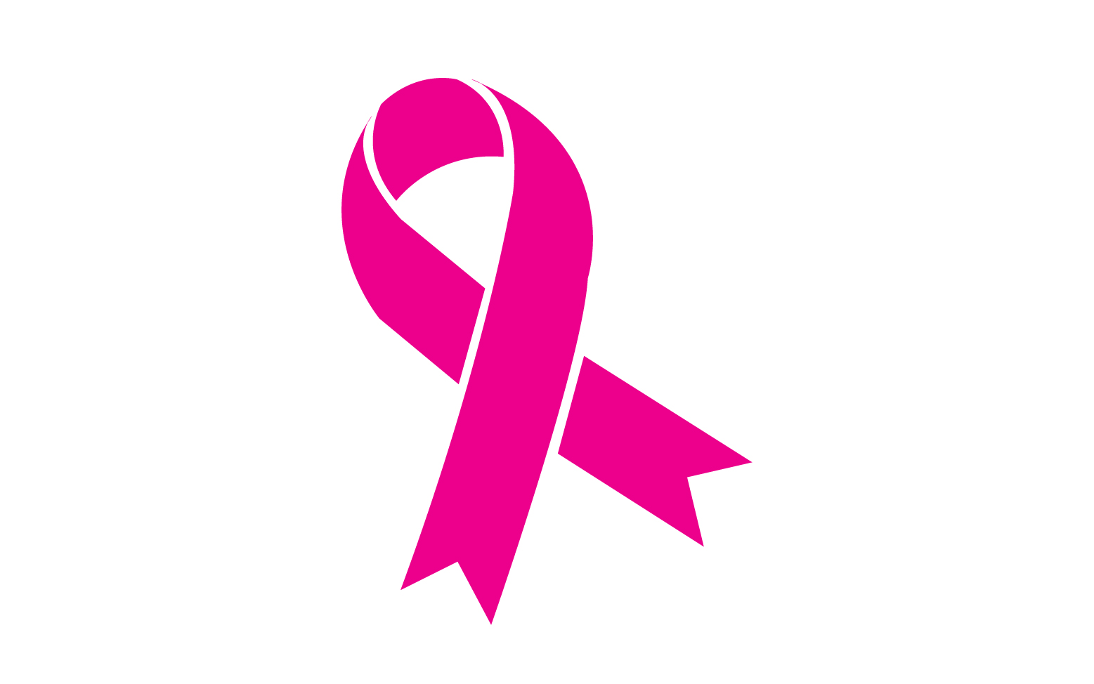 Ribbon pink icon logo element version v53