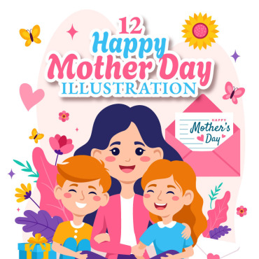 Mother Day Illustrations Templates 390380