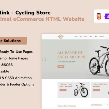 Agency Bicycle Responsive Website Templates 390490