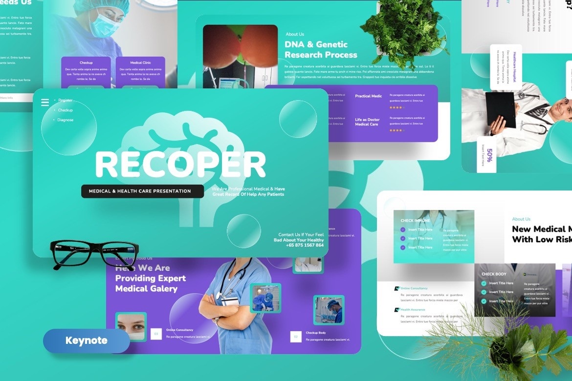 Recoper - Healthcare  Keynote Template