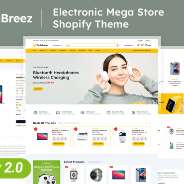 Computer Electronic Shopify Themes 390614