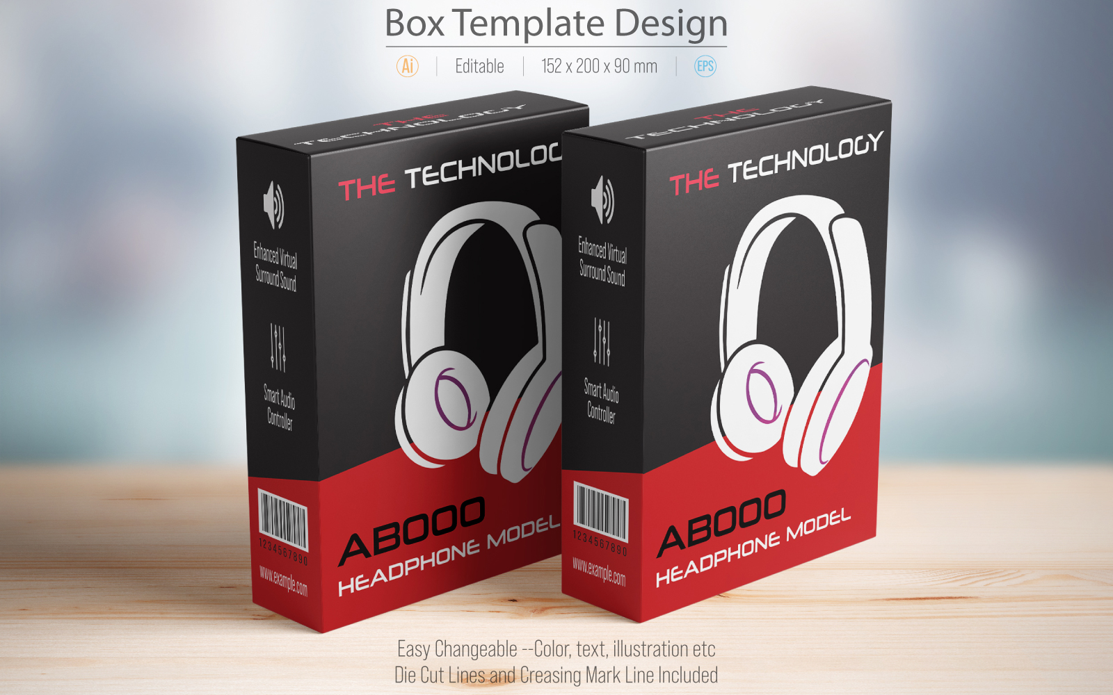 Elegant Clean And Corporate Box Packaging Template