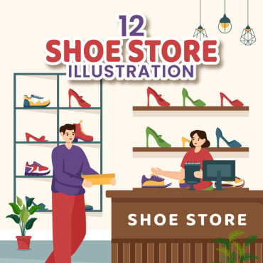 Store Shoe Illustrations Templates 390673