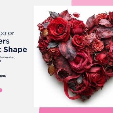 Flowers Heart Illustrations Templates 390948