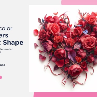 Flowers Heart Illustrations Templates 390955