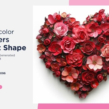 Flowers Heart Illustrations Templates 390959