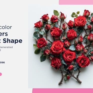 Flowers Heart Illustrations Templates 390962