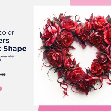 Flowers Heart Illustrations Templates 390989