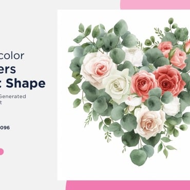 Flowers Heart Illustrations Templates 391027