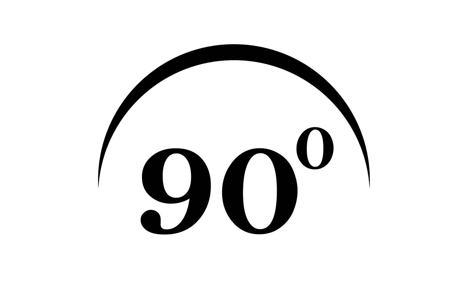 90 degree angle rotation icon symbol logo v52