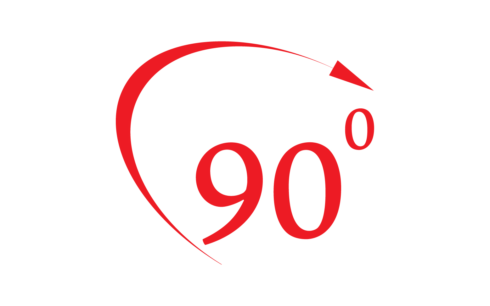 90 degree angle rotation icon symbol logo v50